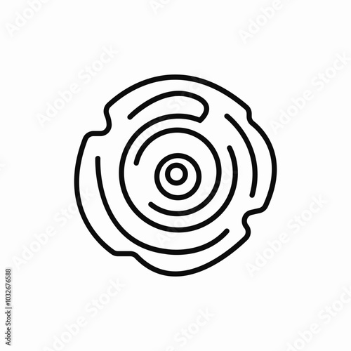 piece of wood icon sign vector