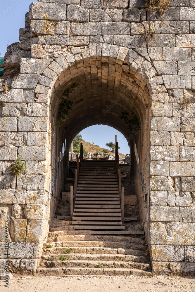 Ruins of Kaunos in Turkey.Ancient Lycian ruins Ruins of Kaunos in Turkey.Ancient Lycian ruins