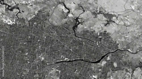 Elegant map design featuring delicate lines in a grid and diagonal pattern on a neutral backdrop
