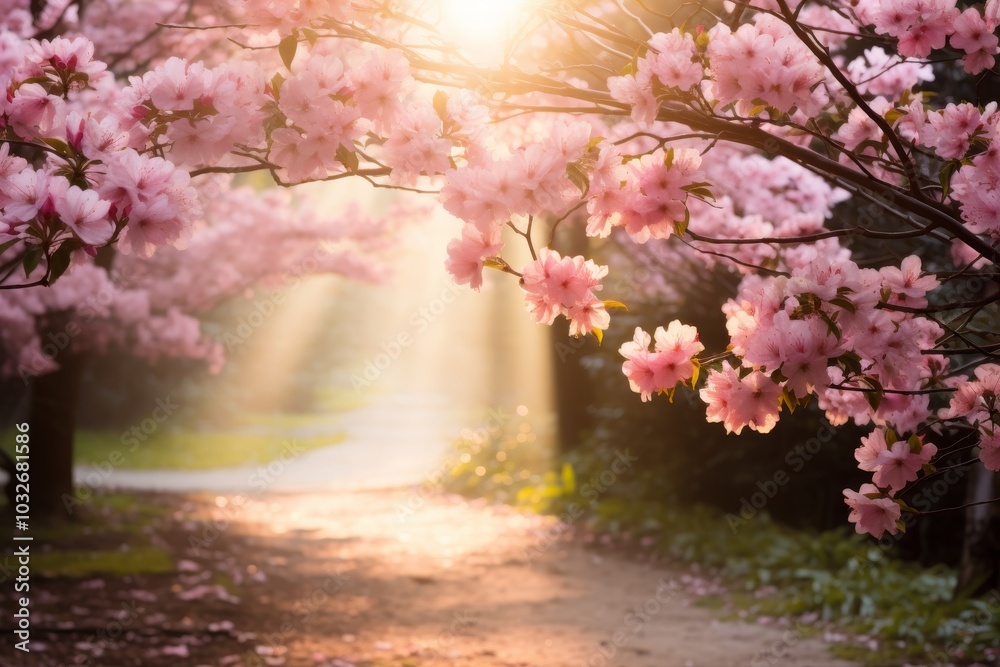 Enchanting roadway a sparkling pathway adorned with bright colors and fairytale elements Enchanting roadway a sparkling pathway adorned with bright colors and fairytale elements