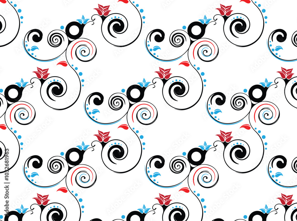 flower design Wallpaper on the white background flower design Wallpaper on the white background