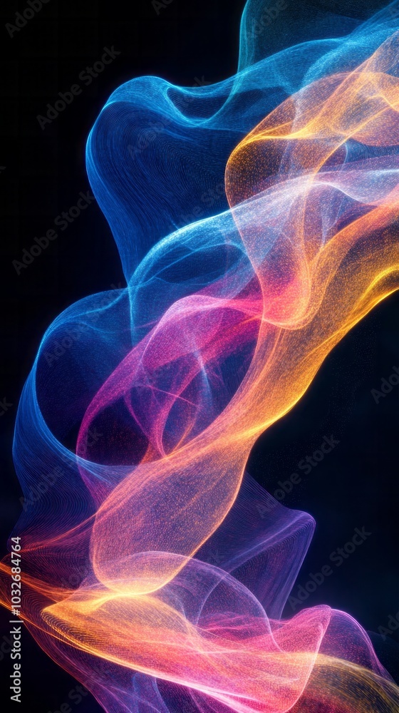 Vibrant Abstract Light Waves Vibrant Abstract Light Waves