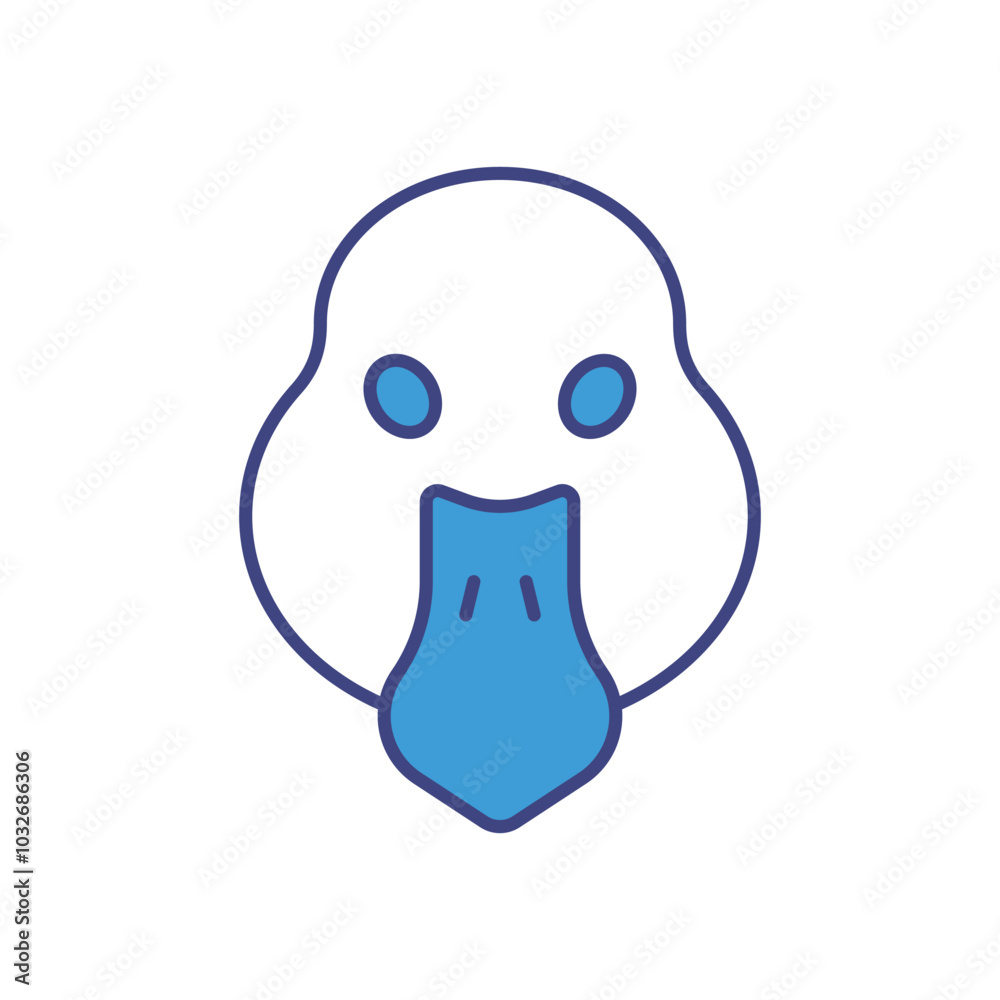 Goose vector icon stock illustration Goose vector icon stock illustration