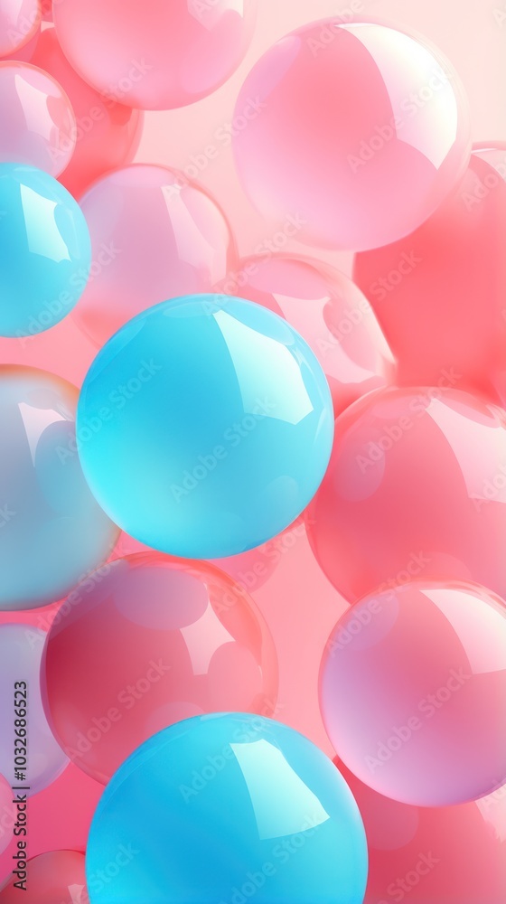 Bubble Gum Abstract Background. Сollection of soft, creamy, spheres in pastel colors. Bubble Gum Abstract Background. Сollection of soft, creamy, spheres in pastel colors.