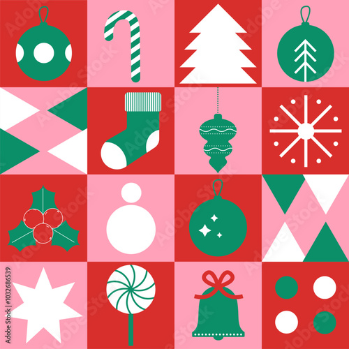 Merry Christmas pattern 2