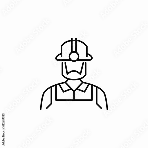 industry worker icon sign vector