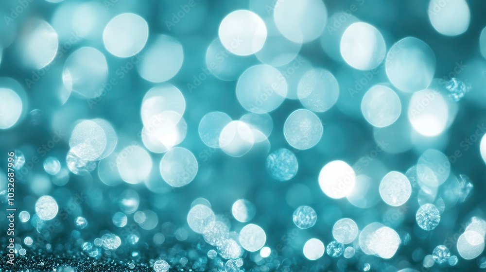 Beautiful Soft Blue Bokeh Background with Sparkling Effect Beautiful Soft Blue Bokeh Background with Sparkling Effect