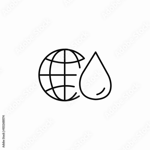 save water icon sign vector