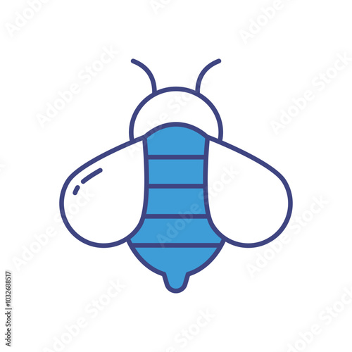 Bee vector icon stock illustration