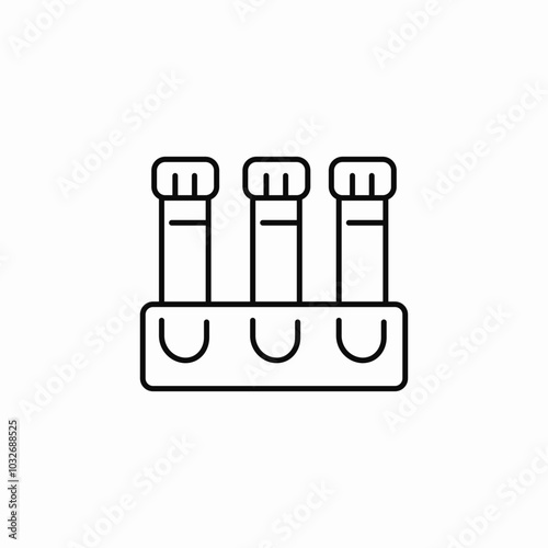 test tube icon sign vector