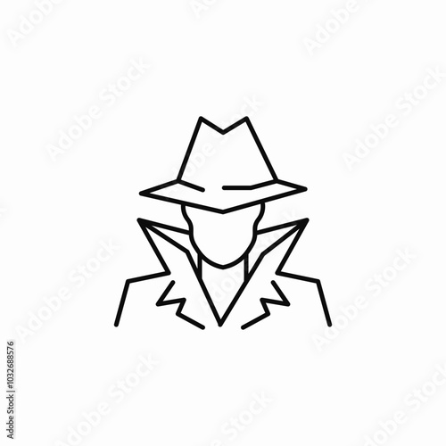 user secret icon sign vector