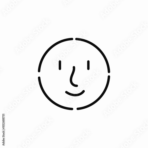 yummy smile icon sign vector