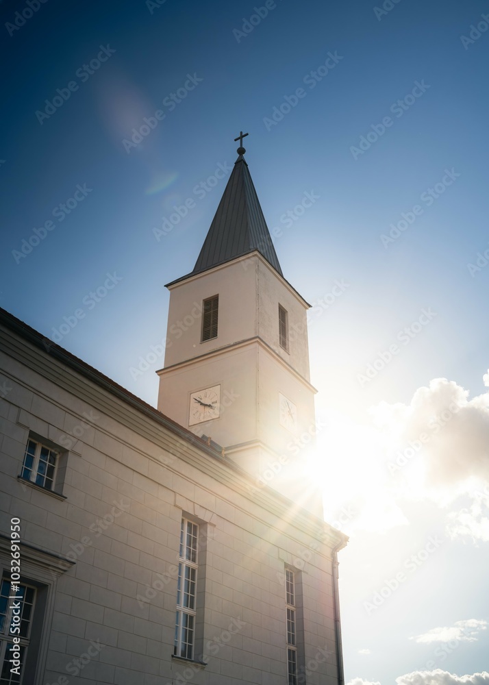 Fototapeta premium Kirche in der Sonne