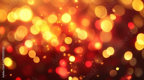 Warm and Glowing Bokeh Background for Celebrations