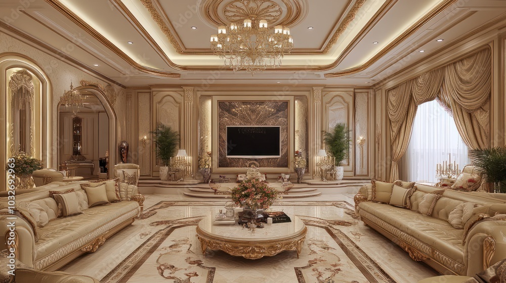 Obraz premium Luxury living room interior design
