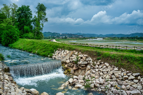 River engineering works for flood protection and hydraulic and reclamation projects