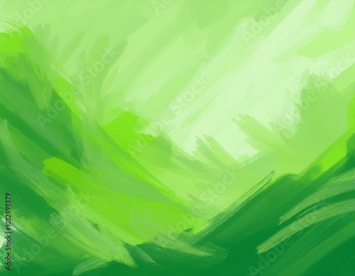 Green watercolor background, brush stroke