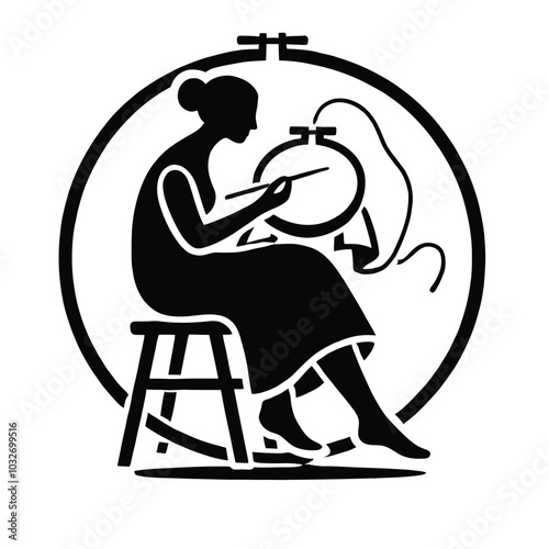 Embroidery Silhouette