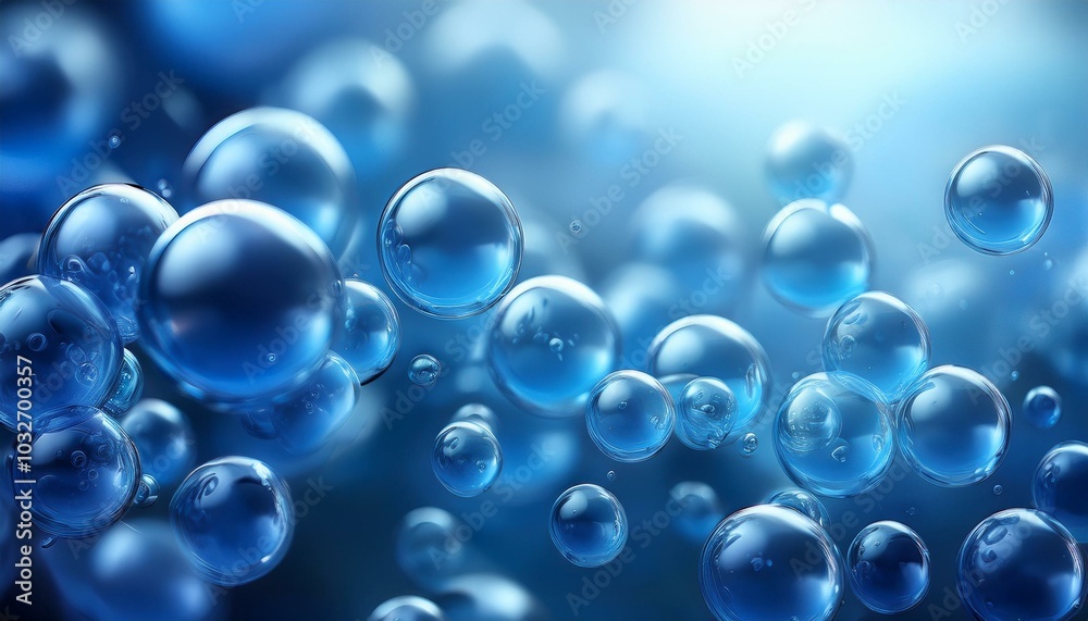 futuristic background from blue bubbles, bokeh futuristic background from blue bubbles, bokeh