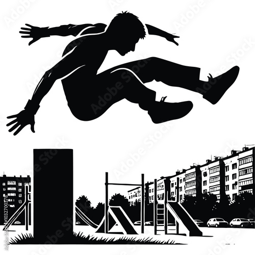 Parkour Silhouette