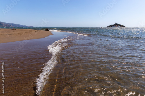 Fototapeta Naklejka Na Ścianę i Meble -  Iztuzu Beach in Dalyan ,Turkey