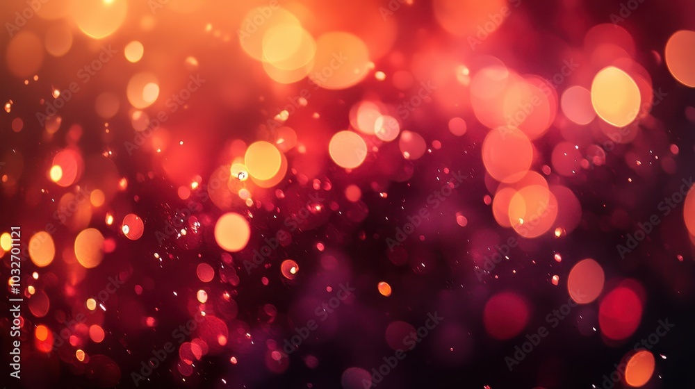 Warm Bokeh Background with Soft Glowing Lights