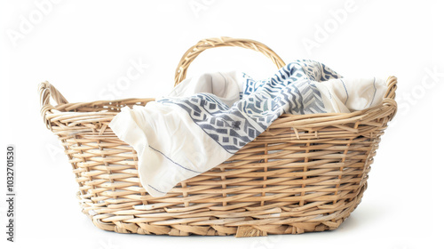 basket with laundry