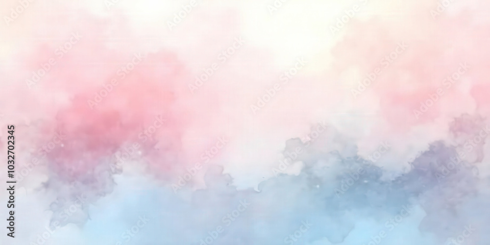 A soft, flowing watercolor texture in pastel tones, creating a serene and dreamy background perfect for art projects, invitations, or calming visuals