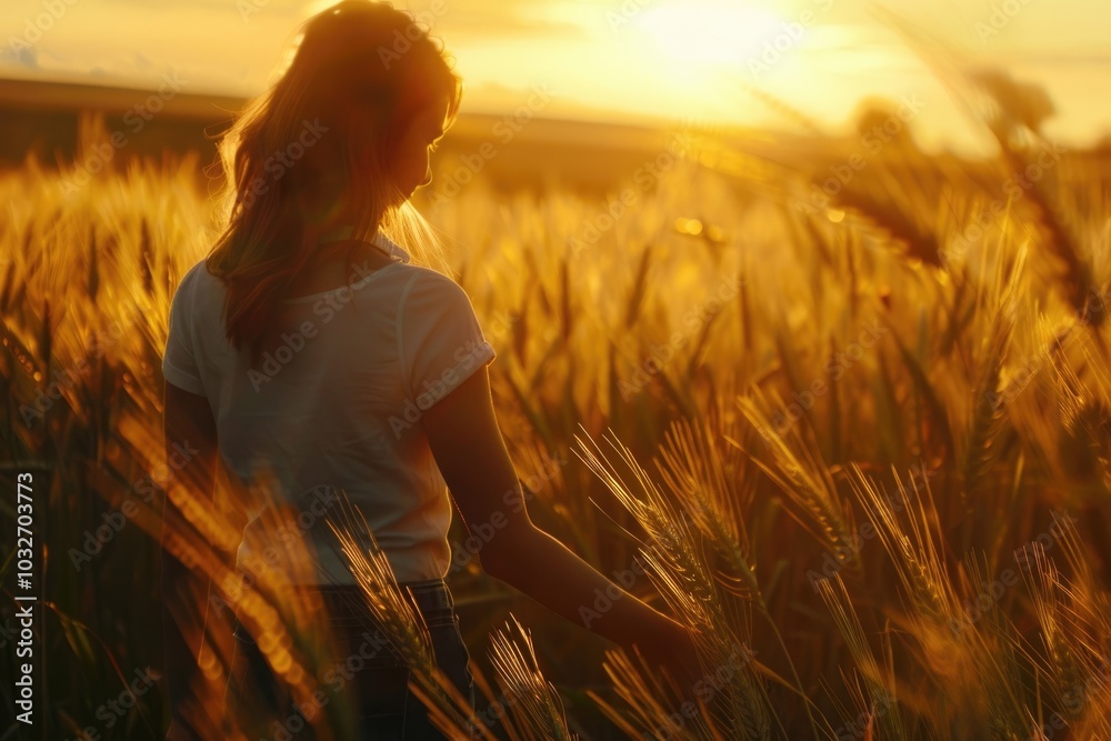 Fototapeta premium agronomist woman farmer