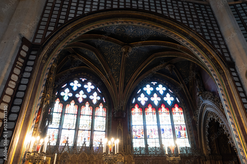Fototapeta premium Gothic ornaments. Shot on several Gothic monuments in France. (Churchs and buildings)