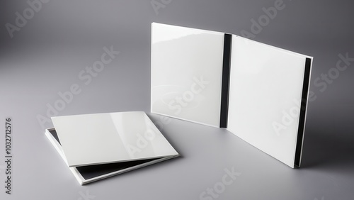 Professional CD digipack mockup showcasing a sleek design, ideal for music albums or product presentations. High-resolution, editable layers for easy customization.