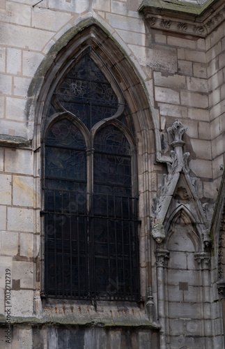 Gothic ornaments. Shot on several Gothic monuments in France. (Churchs and buildings)