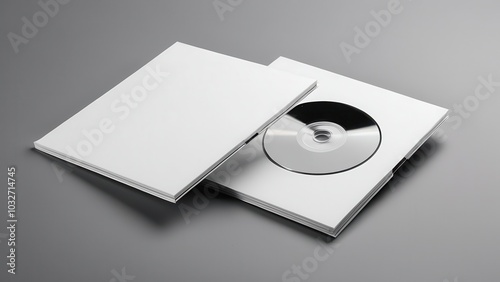 Professional CD digipack mockup showcasing a sleek design, ideal for music albums or product presentations. High-resolution, editable layers for easy customization. photo