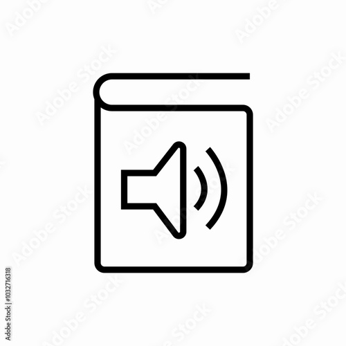 audio book icon sign vector
