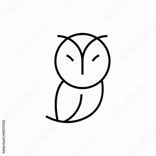 owl bird icon sign vector