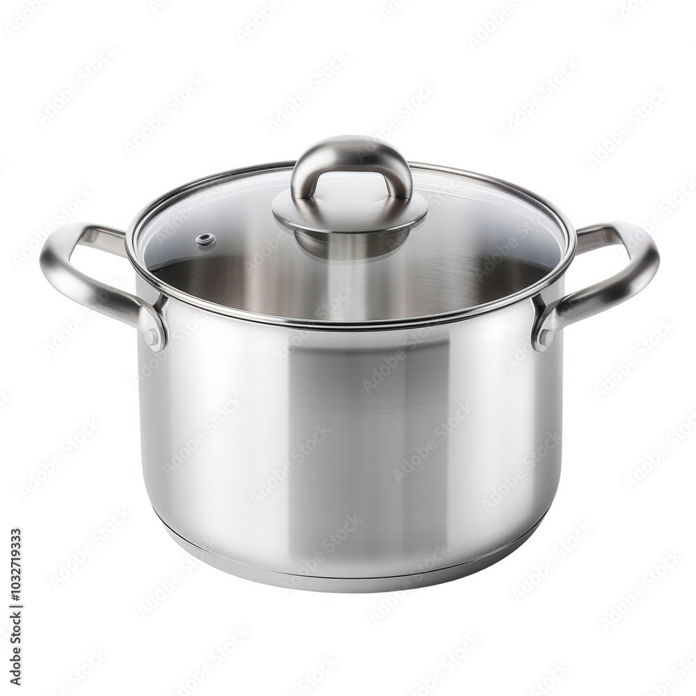 shiny silver pot on transparent background shiny silver pot on transparent background