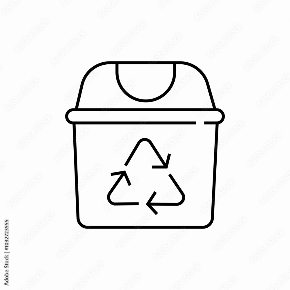 recycle bin icon sign vector