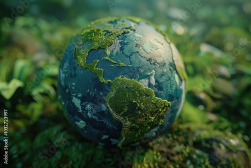 Globe Earth a environment concept