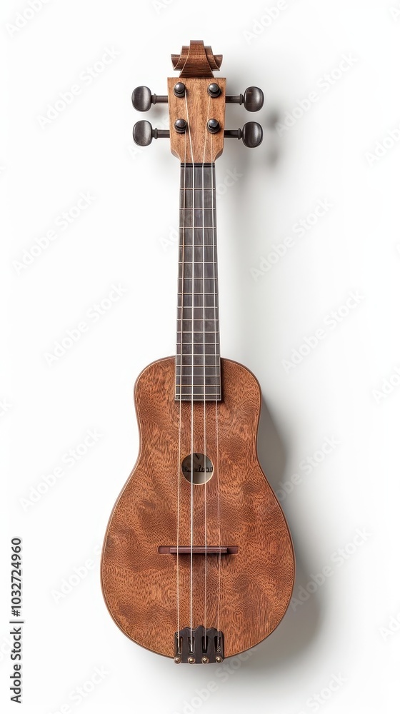 Naklejka premium A dulcimer clipart, Appalachian instrument element, rustic look, isolated on white background