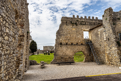 The castle of the village of Montemor-o-Velho in Portugal is the main fortress of the Baixo Mondego in medieval times photo