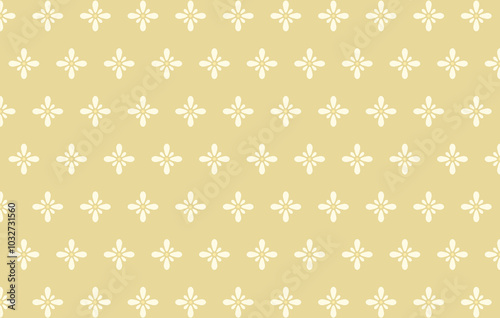 Easter floral seamless vector pattern simple hand drawn cartoon style. Pastel colors colorful background. Ideal for printing textiles, clothes, packaging, wrapping paper, wallpaper
