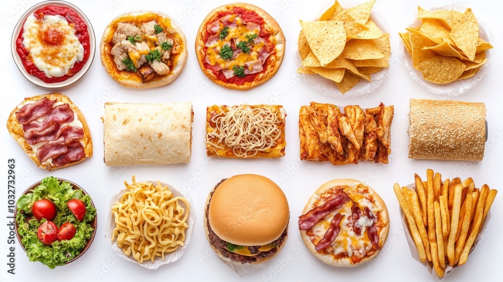 Assorted Fast Food Platter Assorted Fast Food Platter