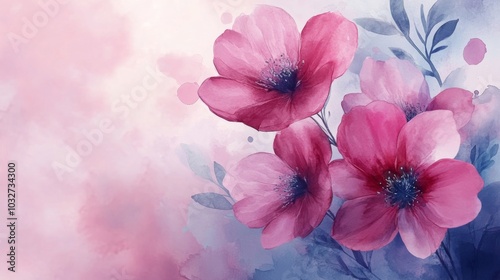 Watercolor Floral Background