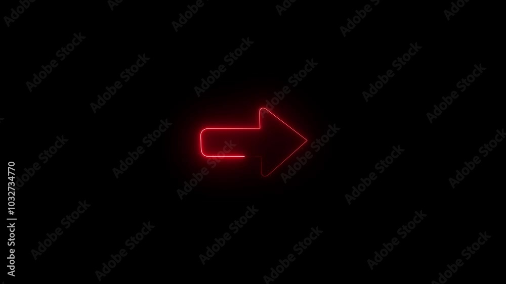 Neon glowing Right-directional arrow loop animation. Neon right direction arrow concept. Glowing direction arrows animation, neon arrow navigation. Neon glowing Right-directional arrow loop animation. Neon right direction arrow concept. Glowing direction arrows animation, neon arrow navigation.