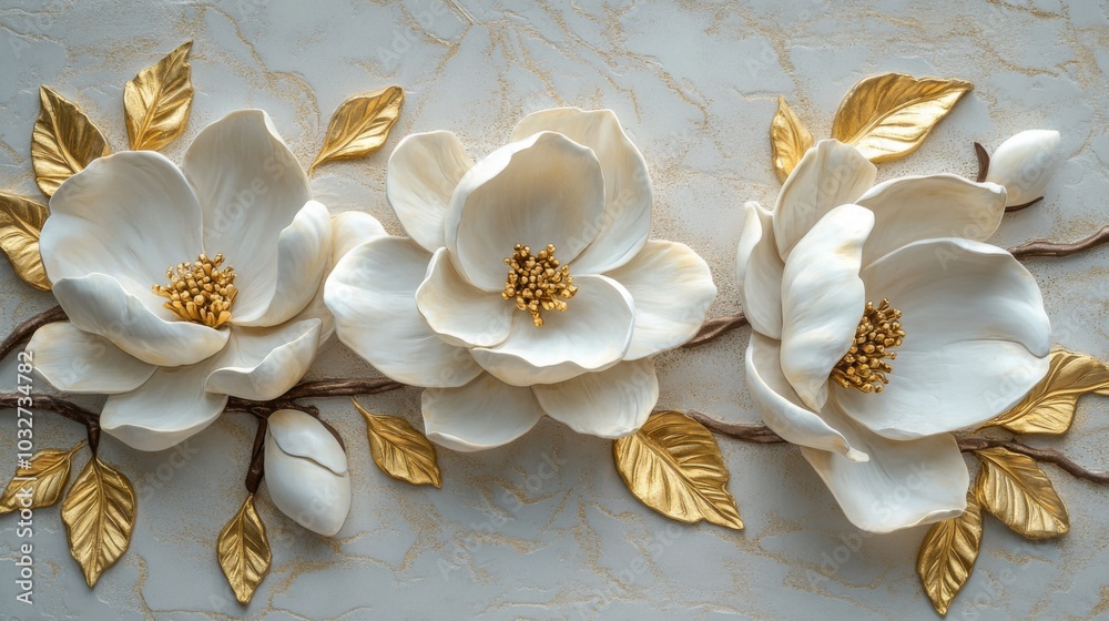 Elegant 3D Floral Art Elegant 3D Floral Art