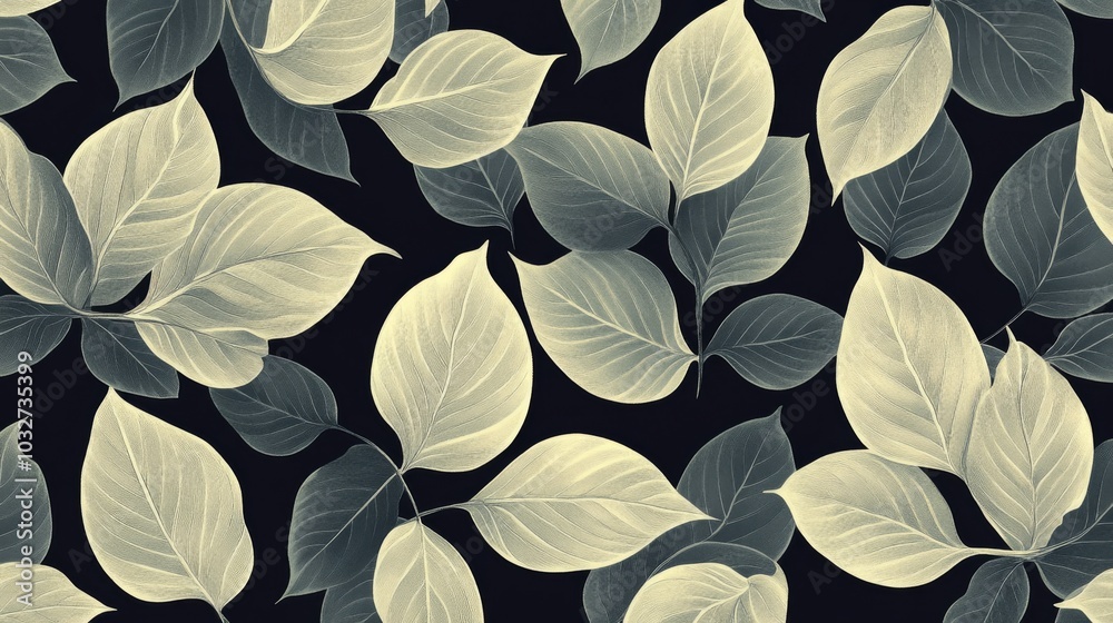 Elegant Leaf Pattern Background Elegant Leaf Pattern Background