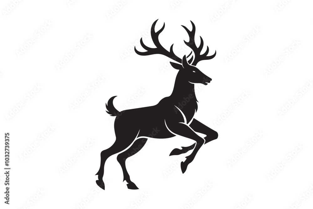 Elk Silhouette Vector Design – Wildlife Graphic for Merchandise, Print Files, and Creative Branding Elk Silhouette Vector Design – Wildlife Graphic for Merchandise, Print Files, and Creative Branding