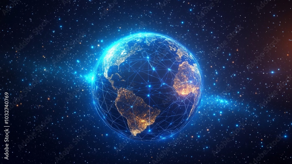 Digital Earth with Network Connections