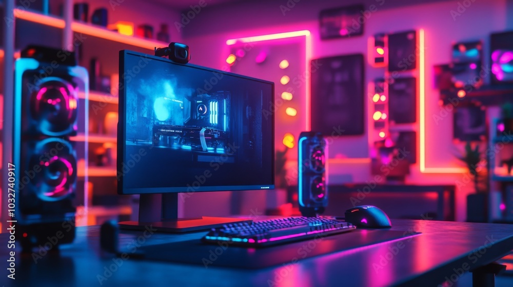 Futuristic Gaming Setup Futuristic Gaming Setup
