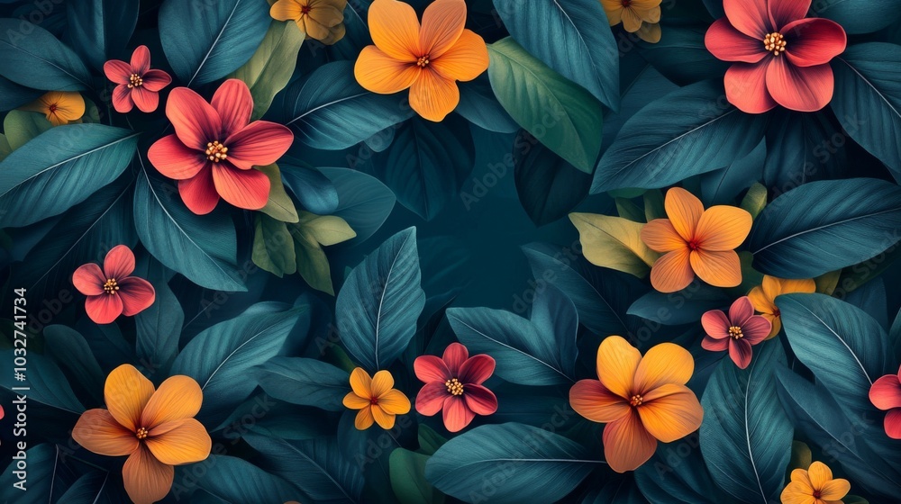 Vibrant Floral Pattern Vibrant Floral Pattern